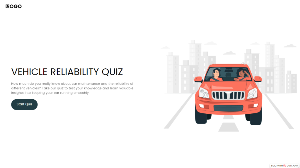 Vehicle Reliability Quiz Template