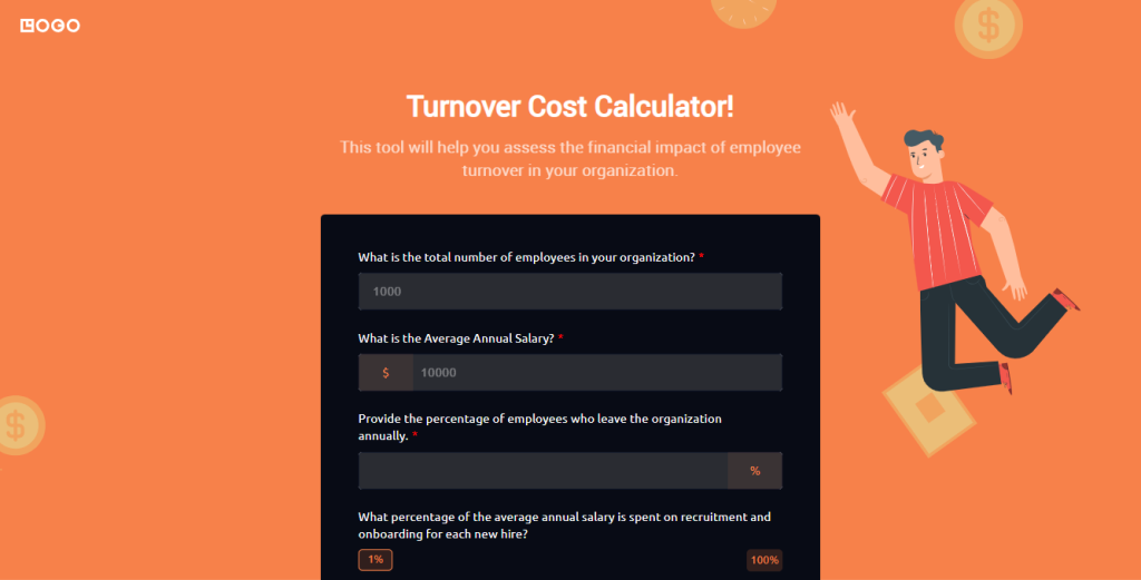 HR Turnover Cost Calculator Template